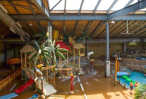 Indoor pool, seasonal outdoor pool
