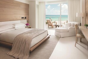 Room, 1 King Bed, Non Smoking, Balcony (Oceanfront) | 1 bedroom, down comforters, pillowtop beds, minibar