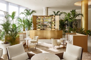 Hotel entrance and lobby at The Miami Beach EDITION