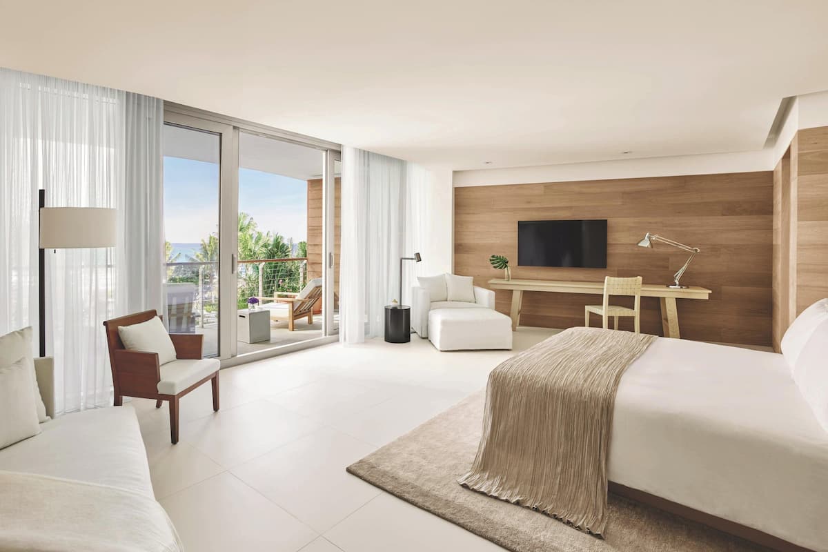 Bungalow, 1 cama King size (View) | 1 habitación, edredón, camas con pillow-top y minibar