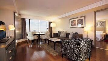 42-inch LCD TV with cable channels, TV