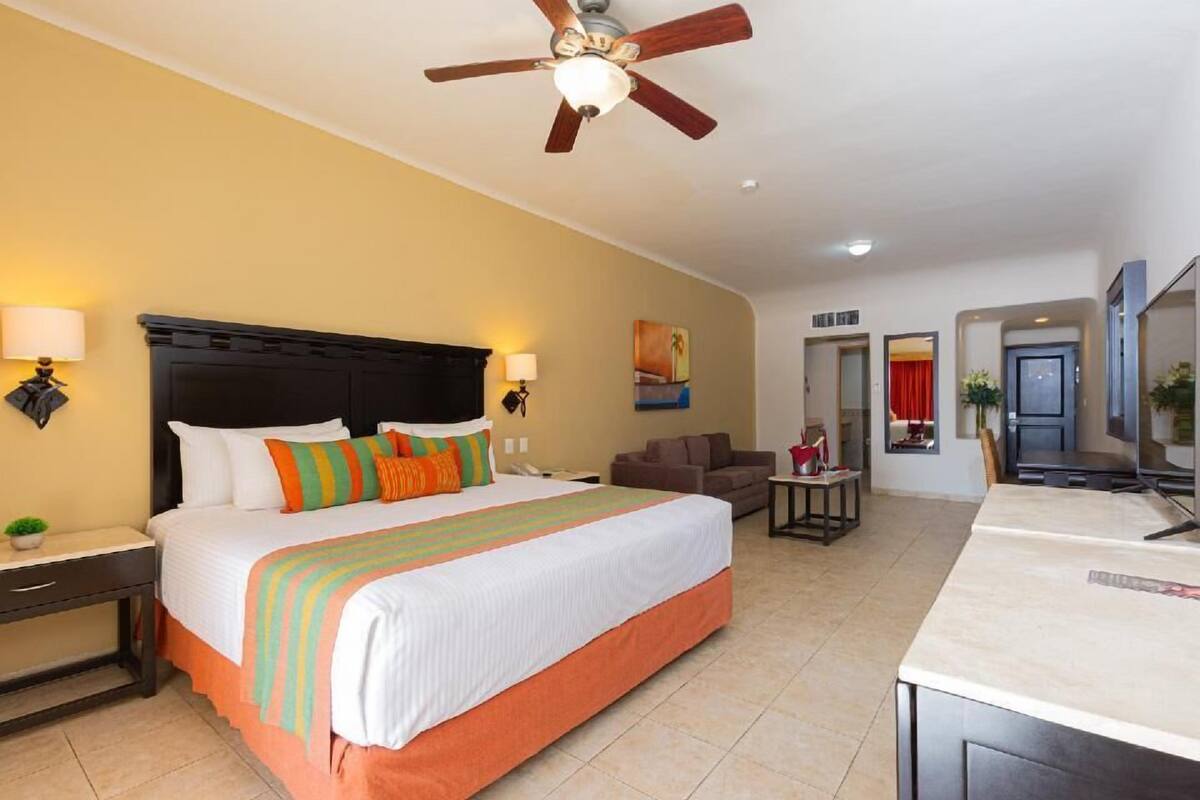 Premium bedding, down comforters, pillowtop beds, minibar