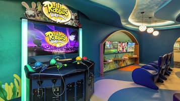 Área de juegos infantiles techada