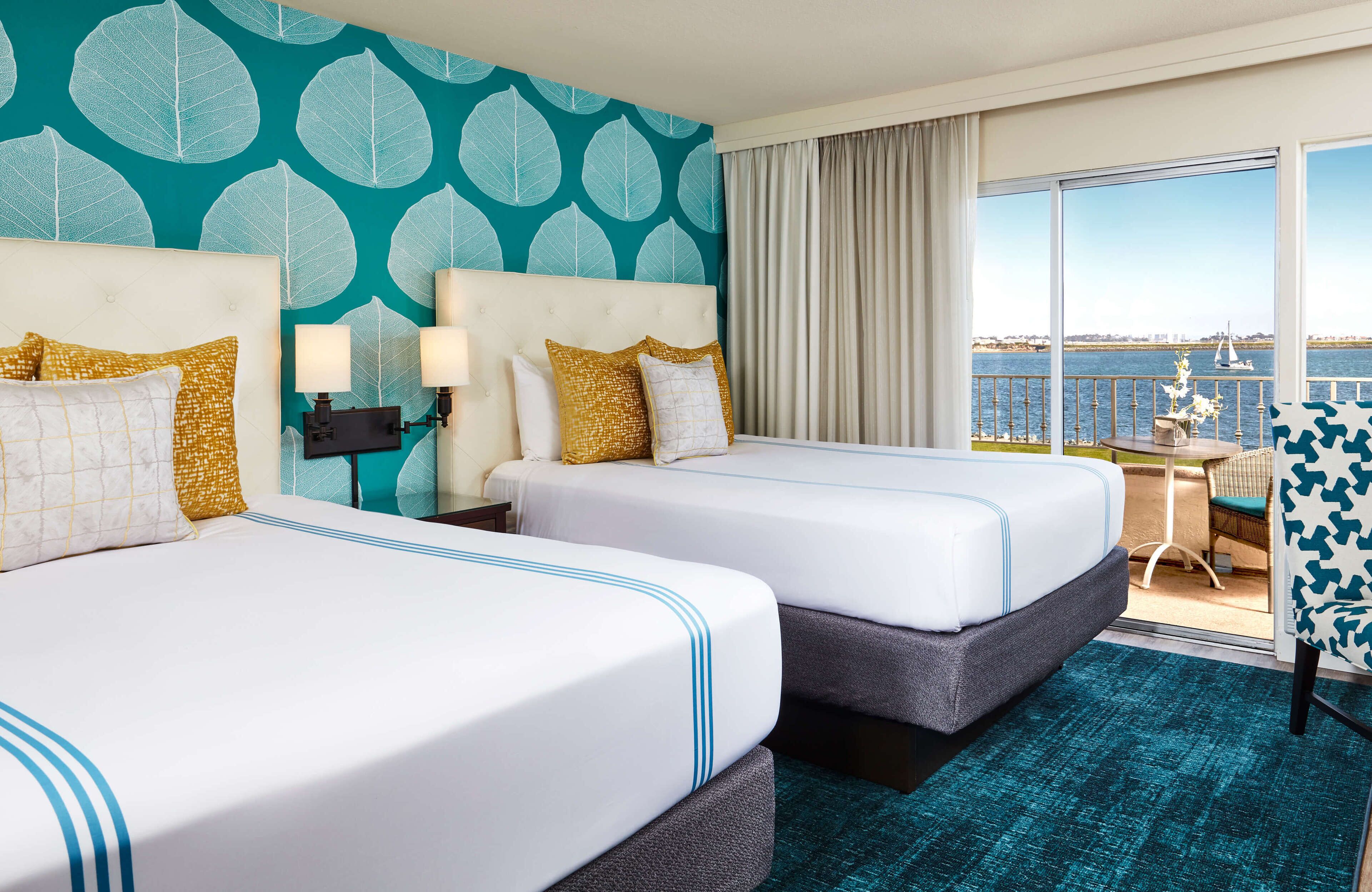 Bayview Two Queen | Premium bedding, minibar, in-room safe, individually decorated