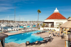 2 outdoor pools, open 6:00 AM to 10:00 PM, pool cabanas (surcharge)
