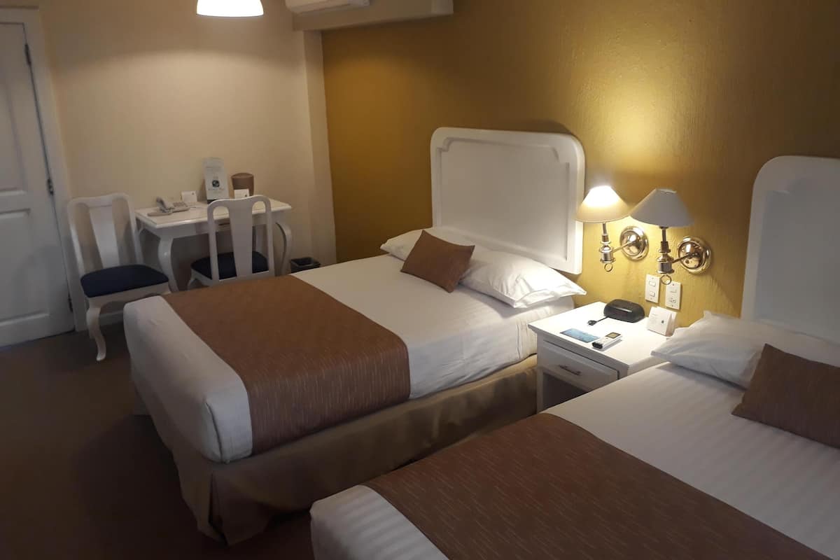 Desk, blackout drapes, iron/ironing board, WiFi (free)