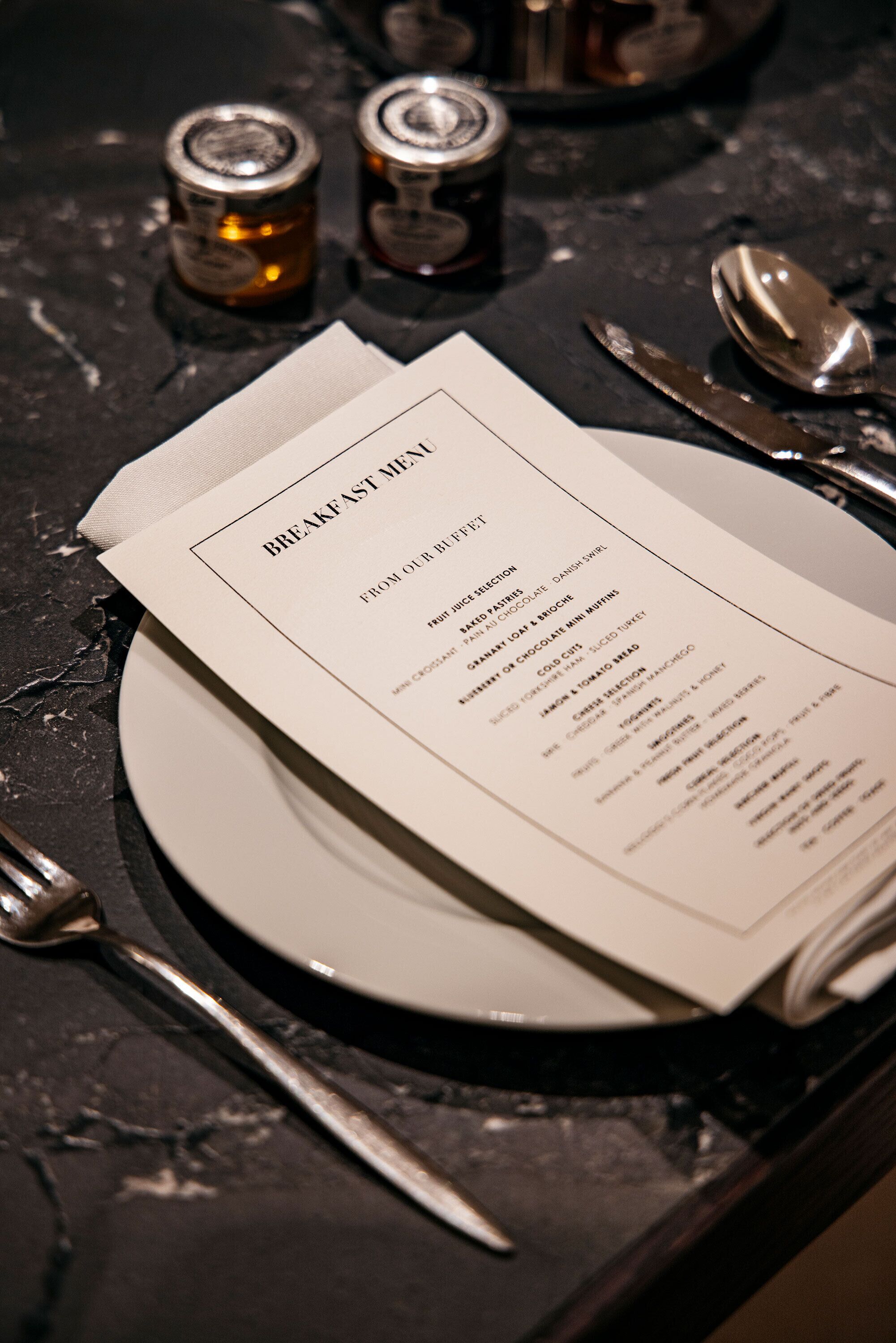 daily buffet breakfast (gbp 28.00 per person)