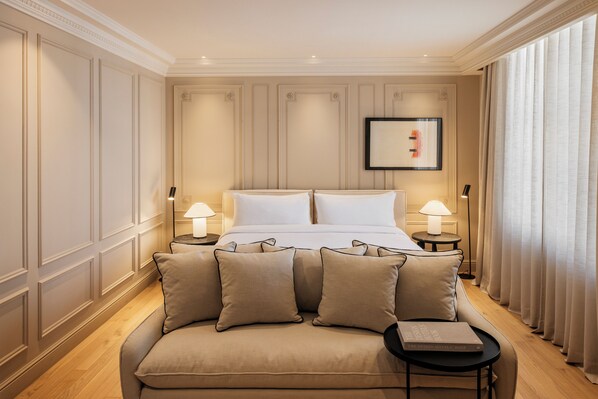 Suite junior | 1 habitación, ropa de cama de alta calidad y edredón 