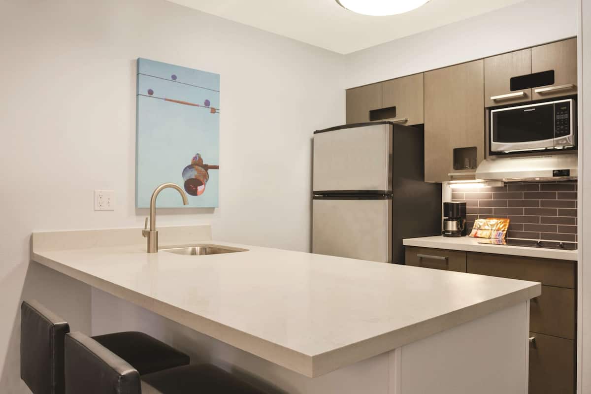 down duvets, desk, blackout curtains, iron/ironing board