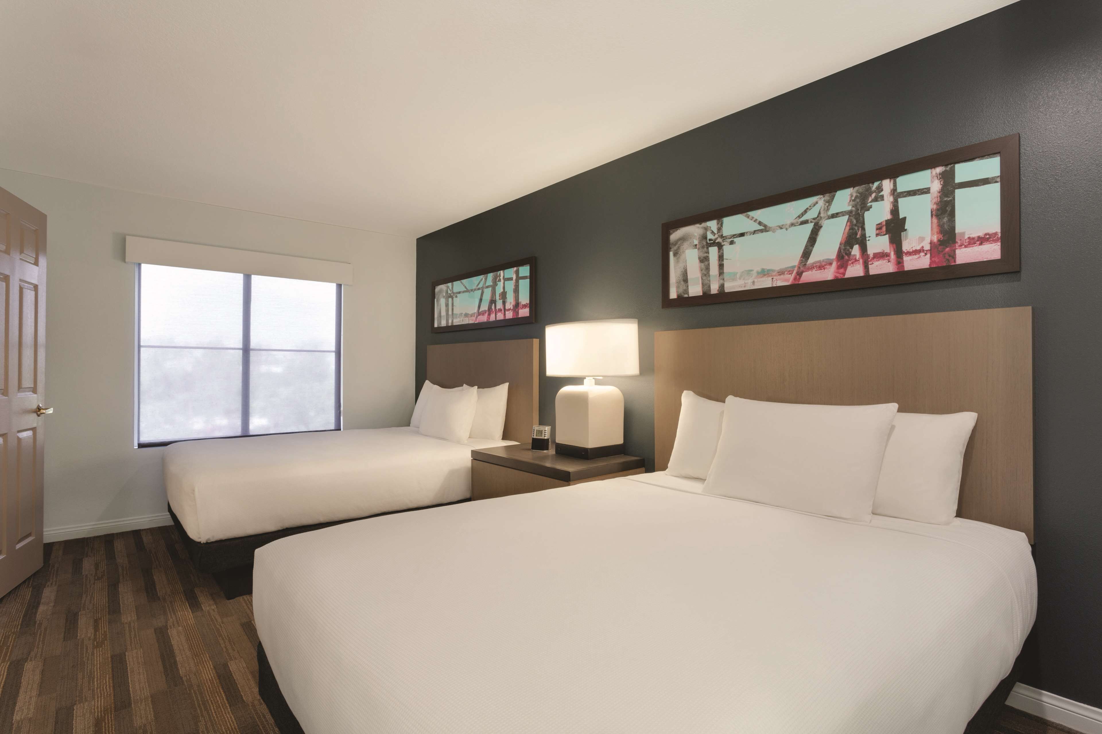 suite, 2 queen beds | down duvets, desk, blackout curtains, iron/ironing board