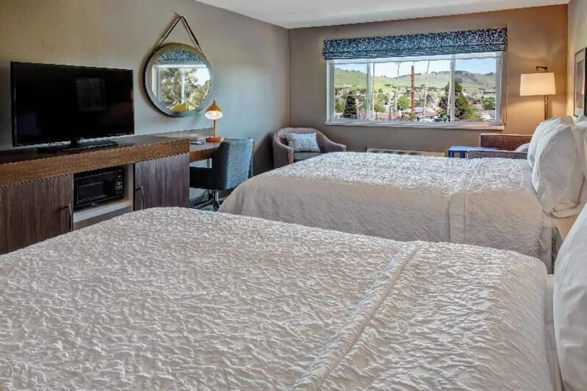 Premium bedding, pillow-top beds, in-room safe, desk