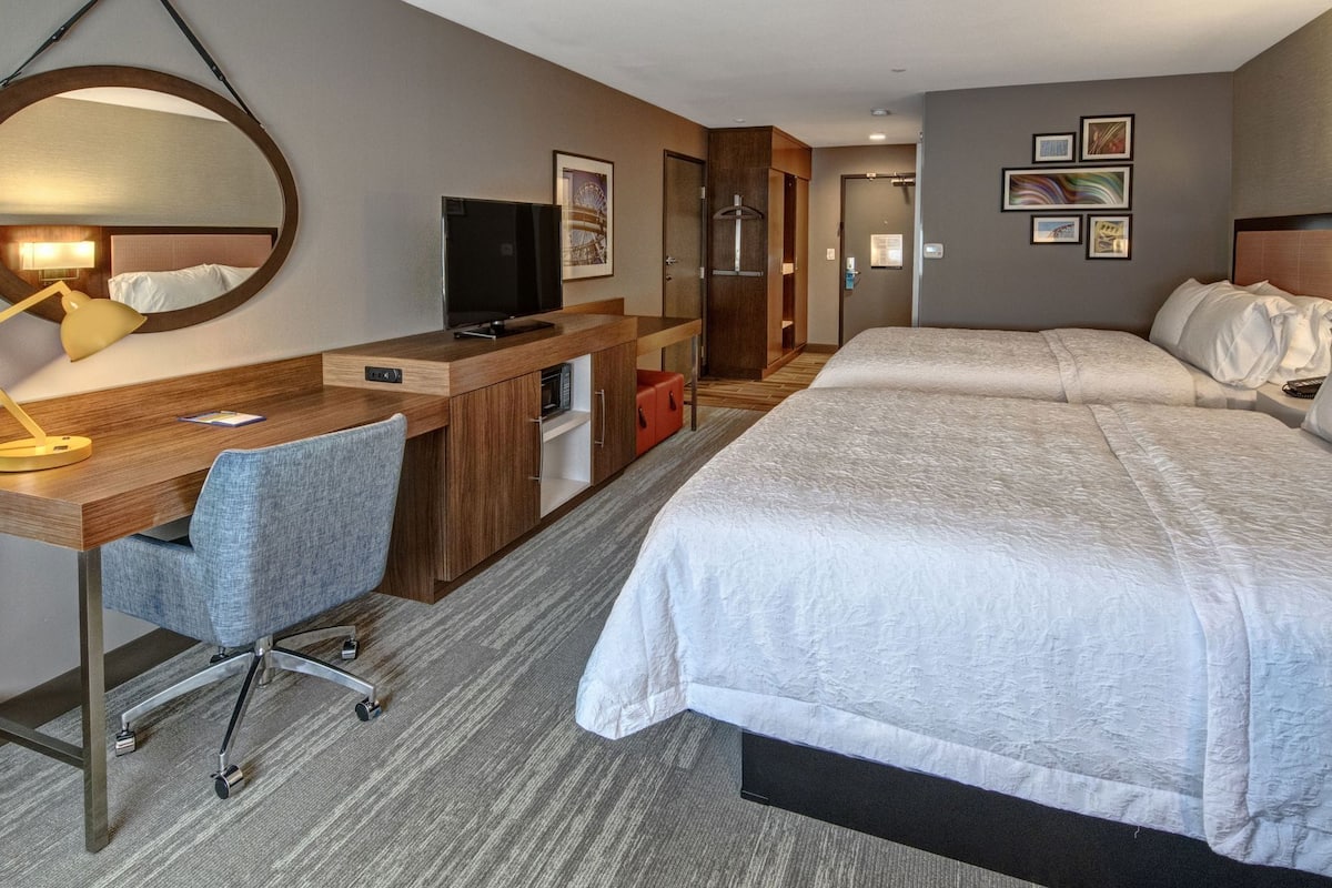 Premium bedding, pillow-top beds, in-room safe, desk