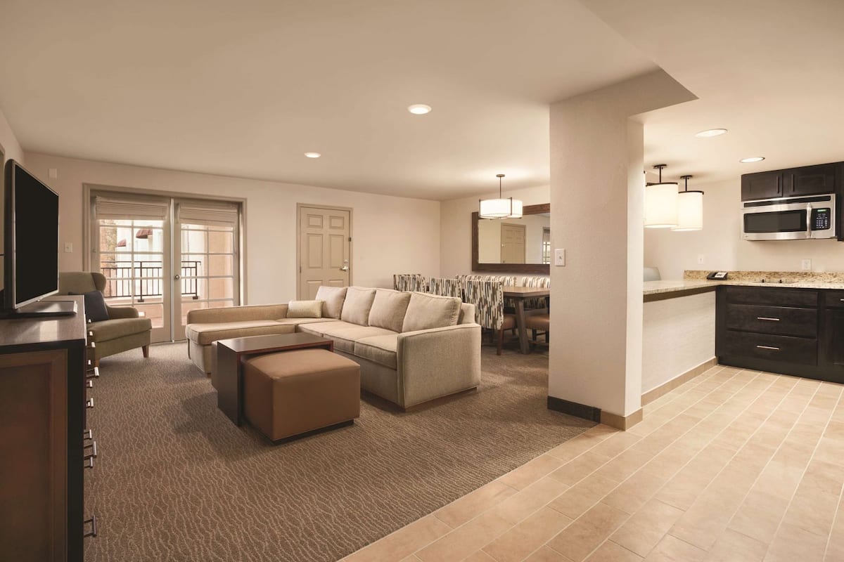 Living area | 43-inch TV with cable channels, MP3 dock
