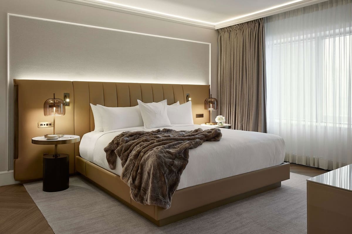 Premium bedding, down comforters, Select Comfort beds, minibar