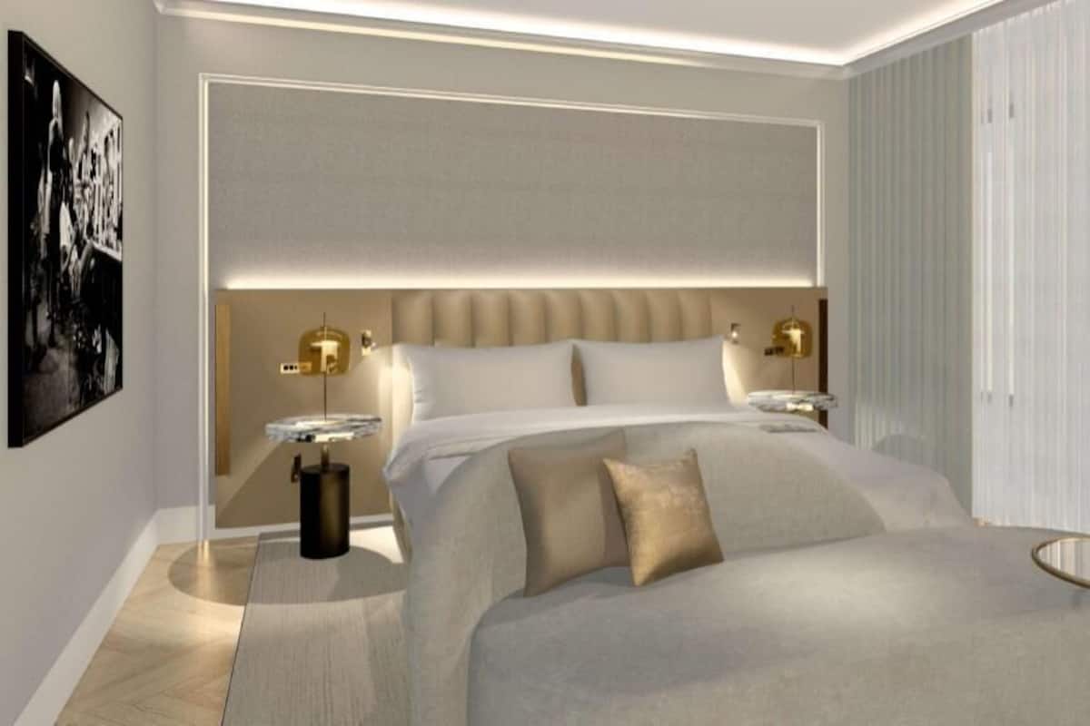 Premium bedding, down comforters, Select Comfort beds, minibar