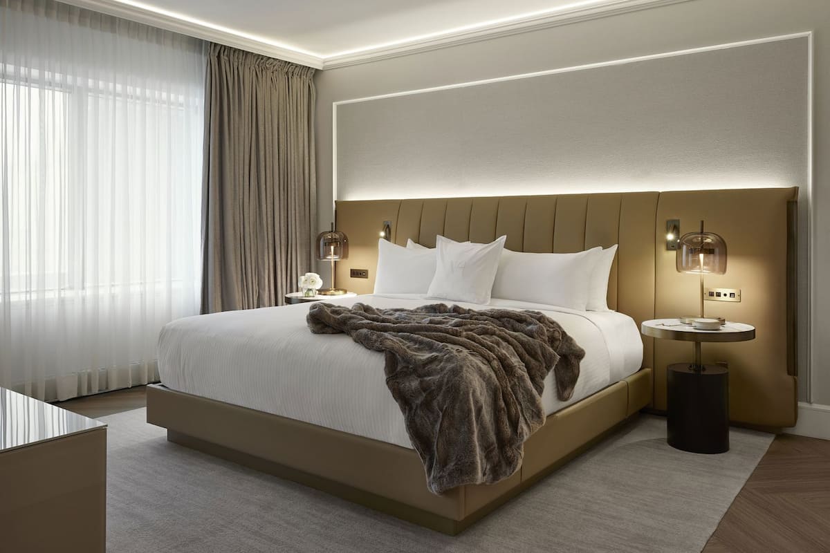 Premium bedding, down comforters, Select Comfort beds, minibar