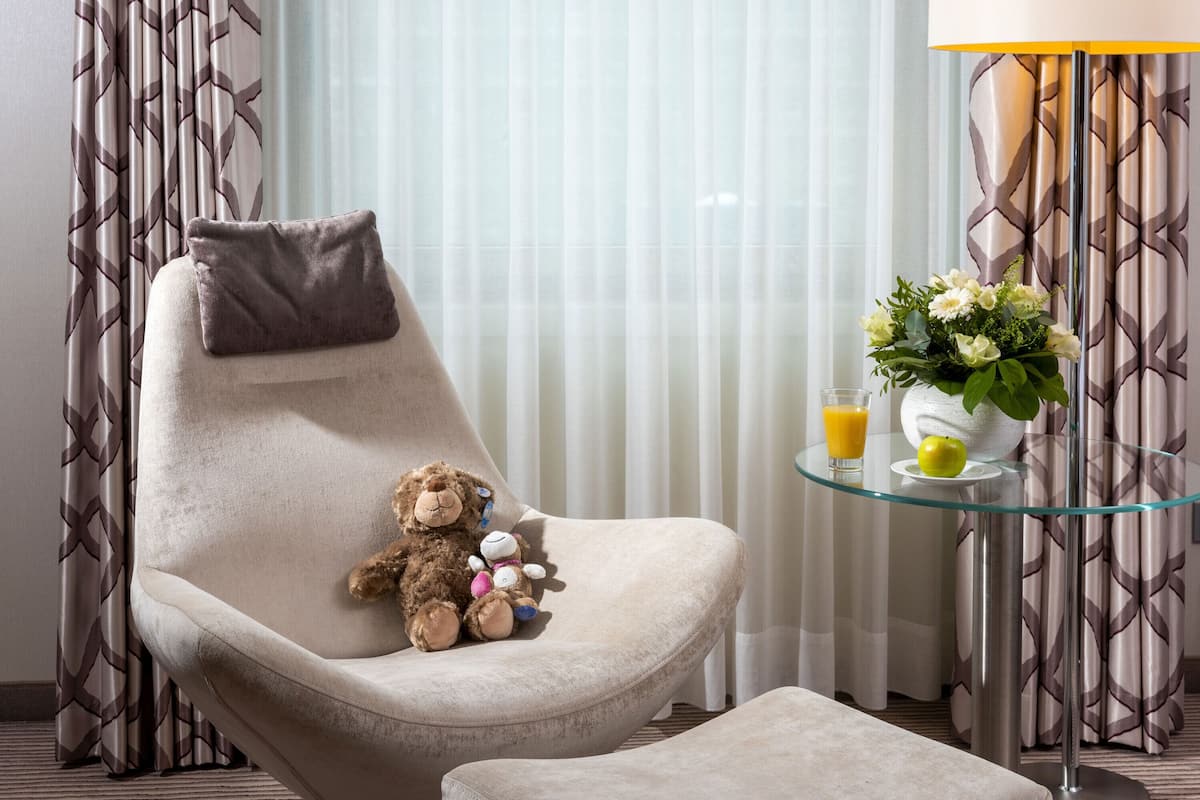 Familiekamer | 1 slaapkamer, hypoallergeen beddengoed, een kluis op de kamer