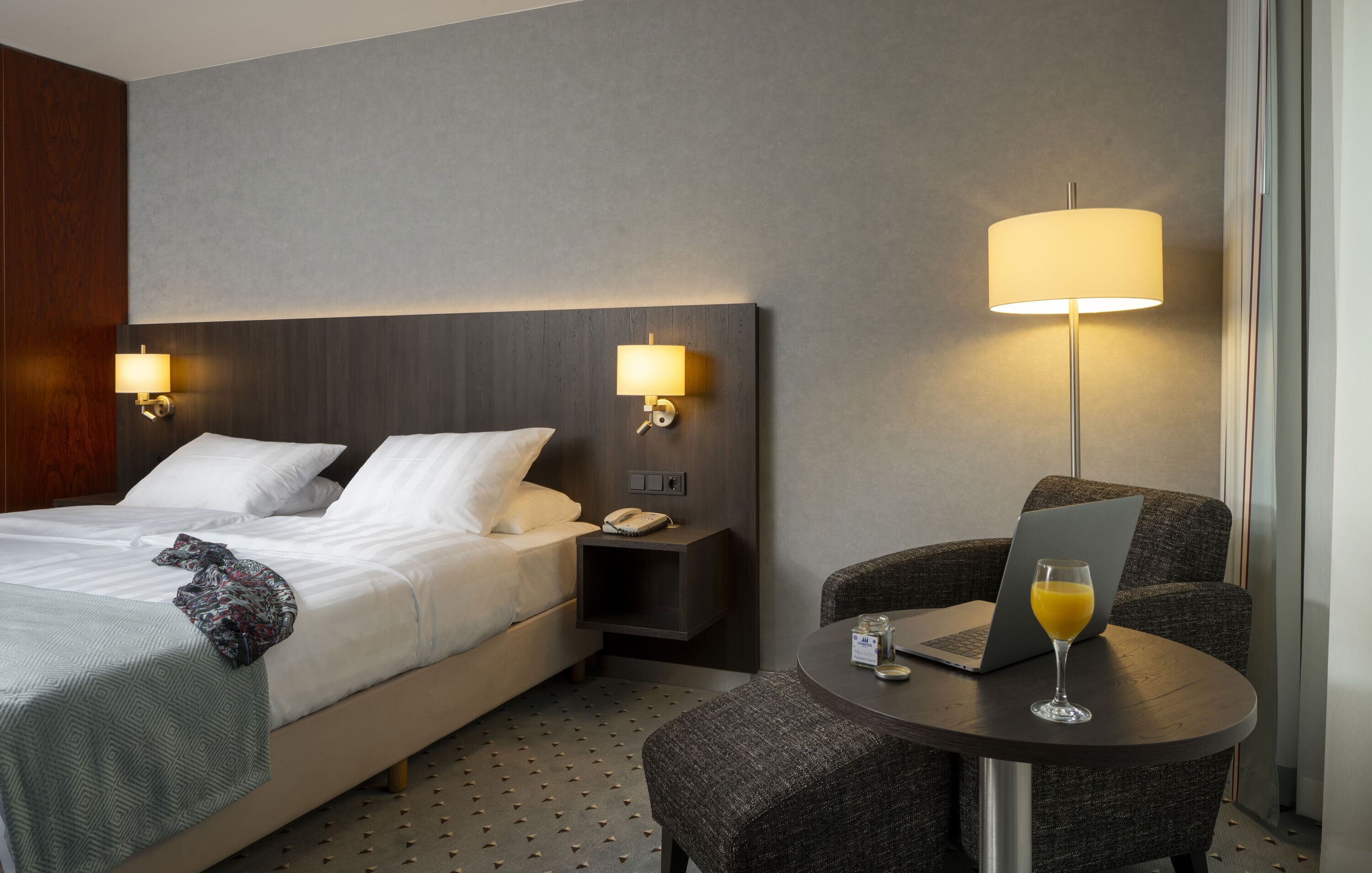 comfort double room | hypo-allergenic bedding, in-room safe, desk, blackout curtains