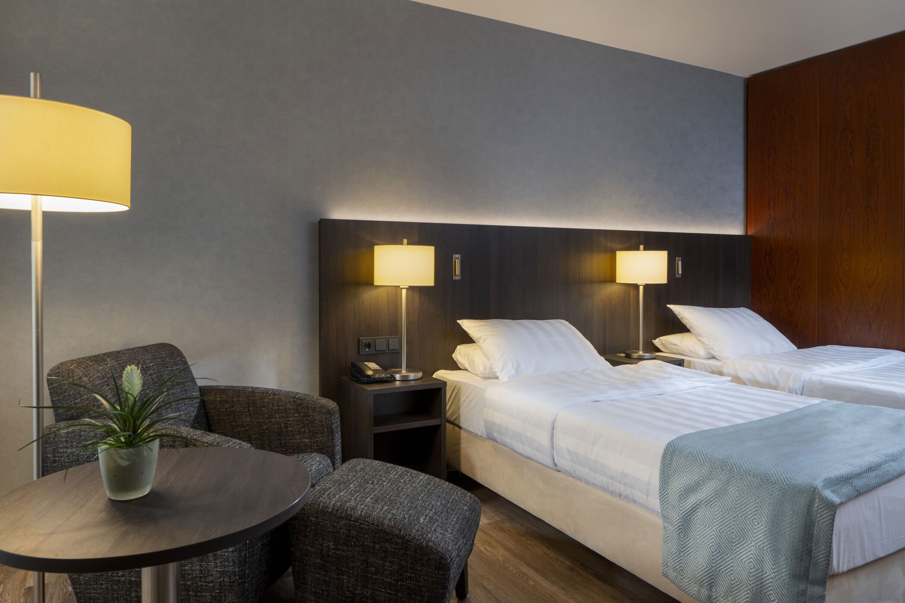 comfort double room | hypo-allergenic bedding, in-room safe, desk, blackout curtains