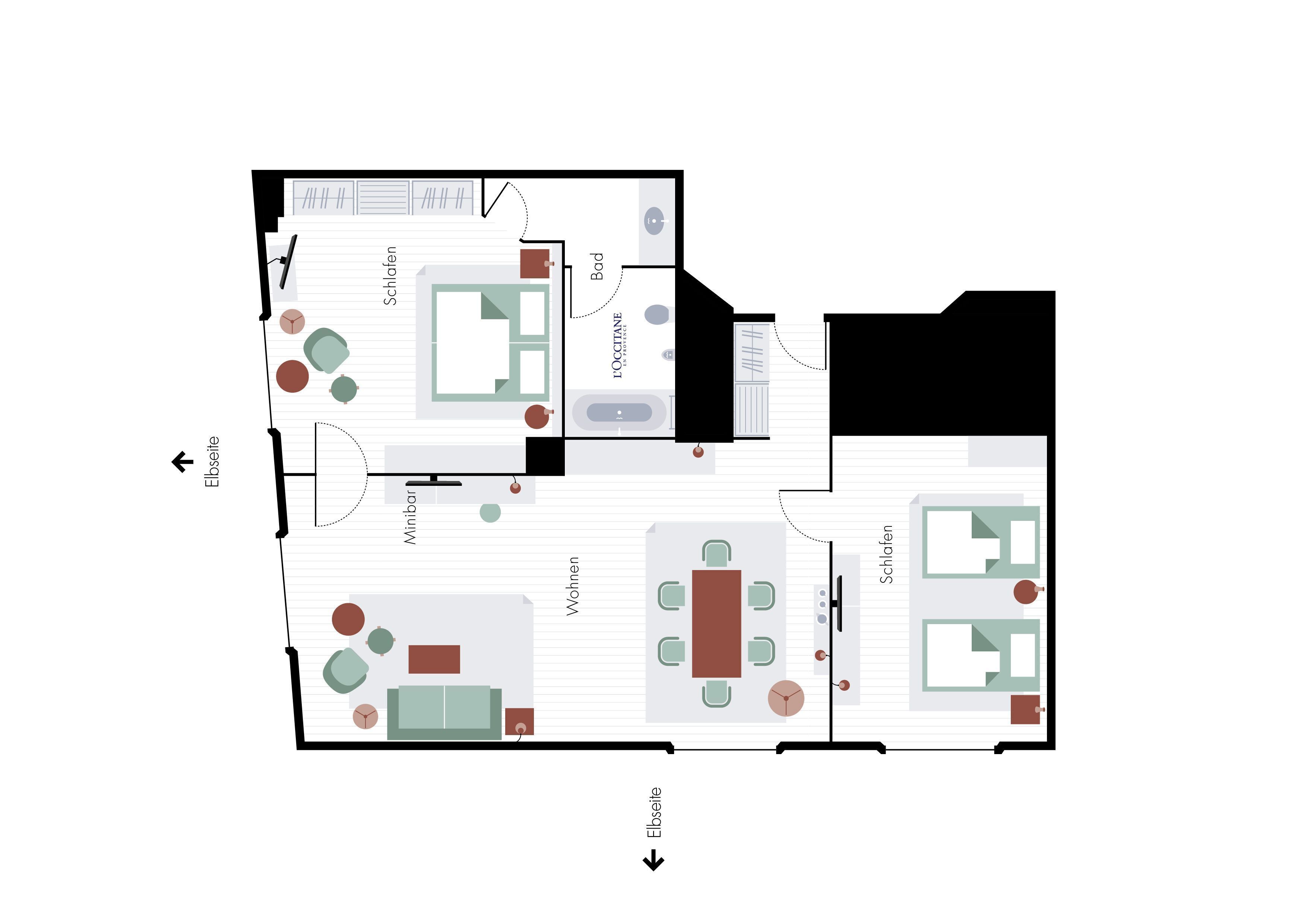 bellevue family suite | 1 bedroom, premium bedding, minibar, in-room safe