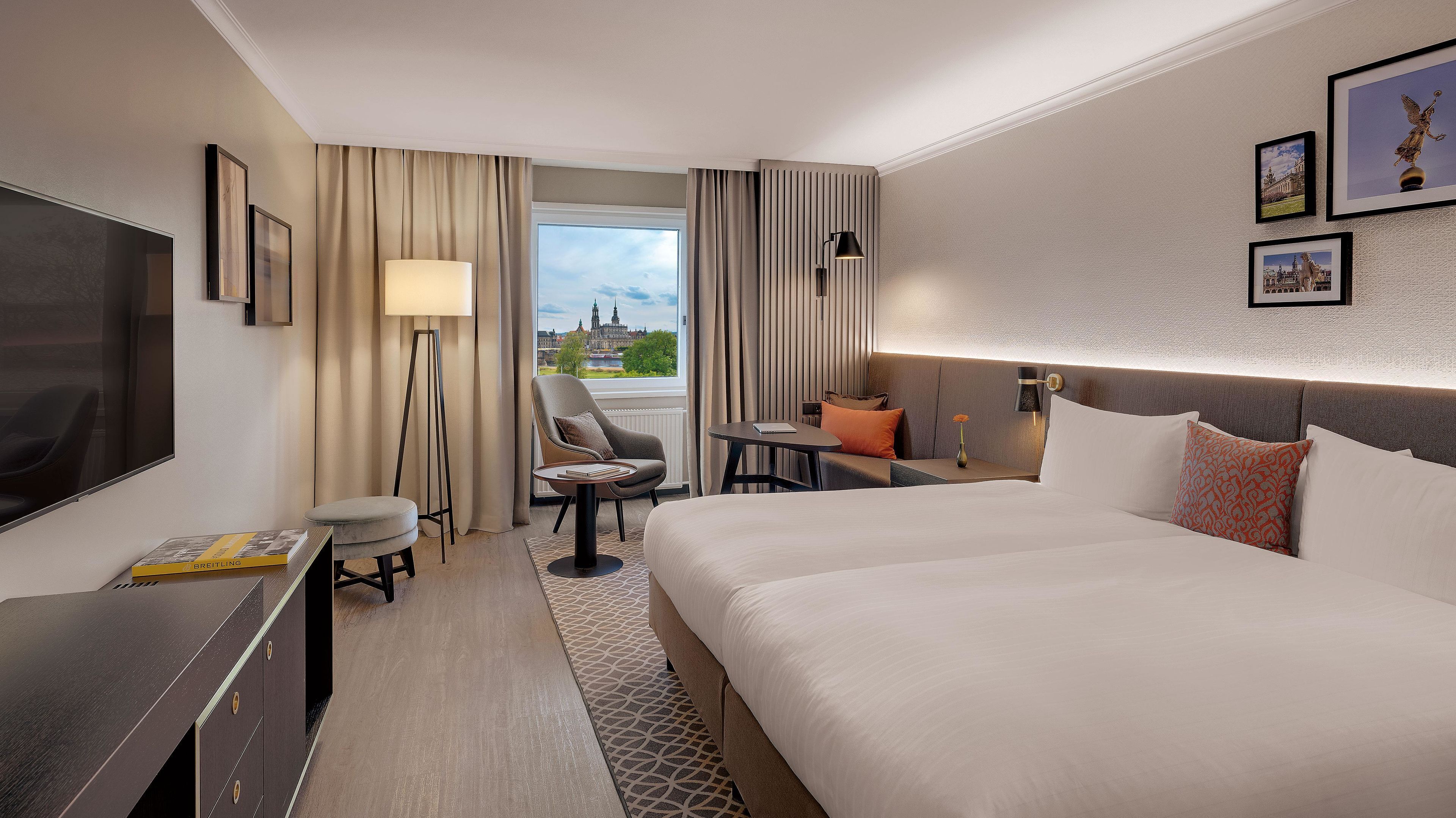 Bellevue Room | Premium bedding, in-room safe, individually decorated