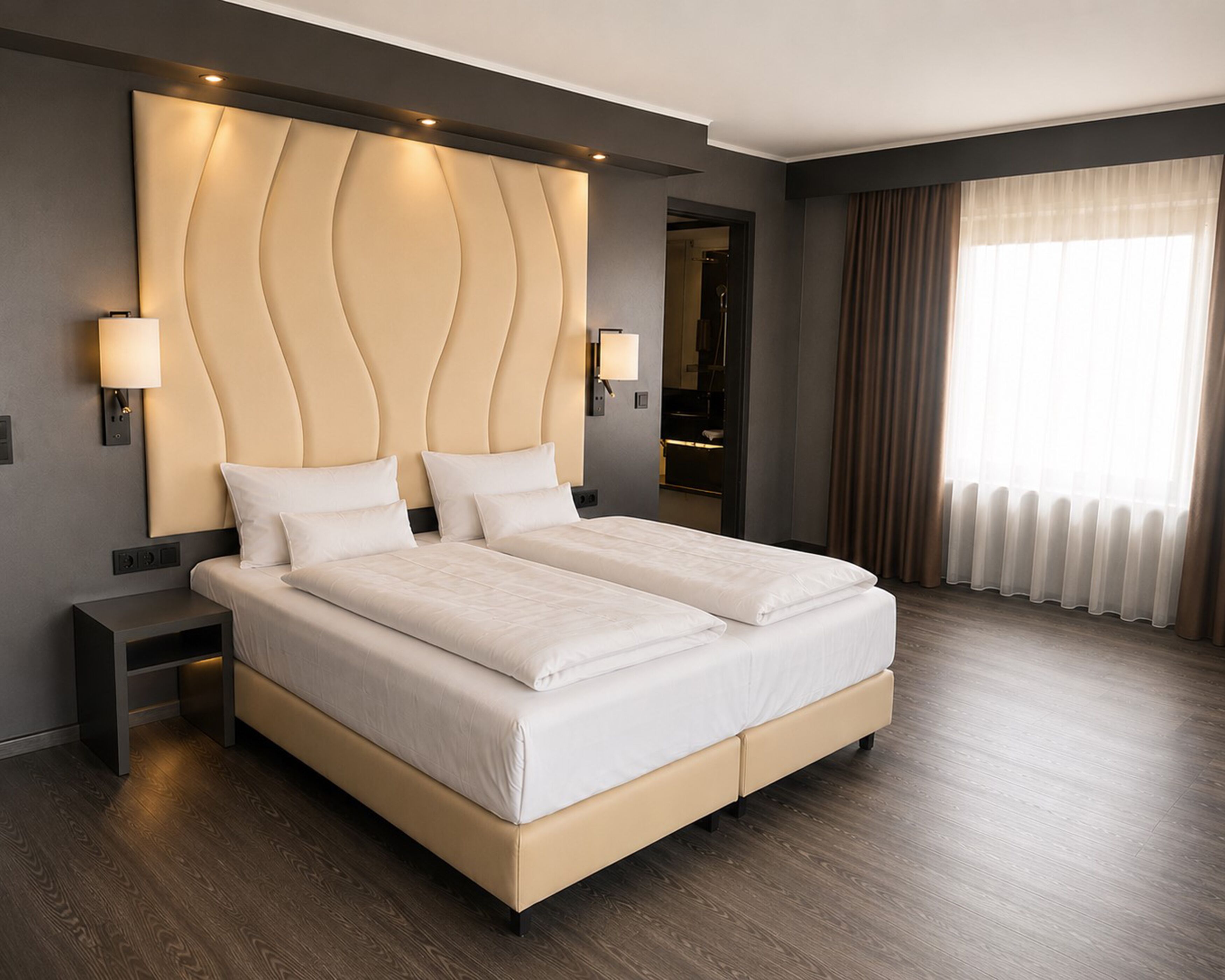 Premium Apartment with Ocean View | 防过敏的被褥、客房内保险箱、办公桌、笔记本电脑工作区