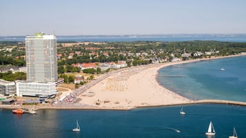 Am Strand, weißer Sandstrand