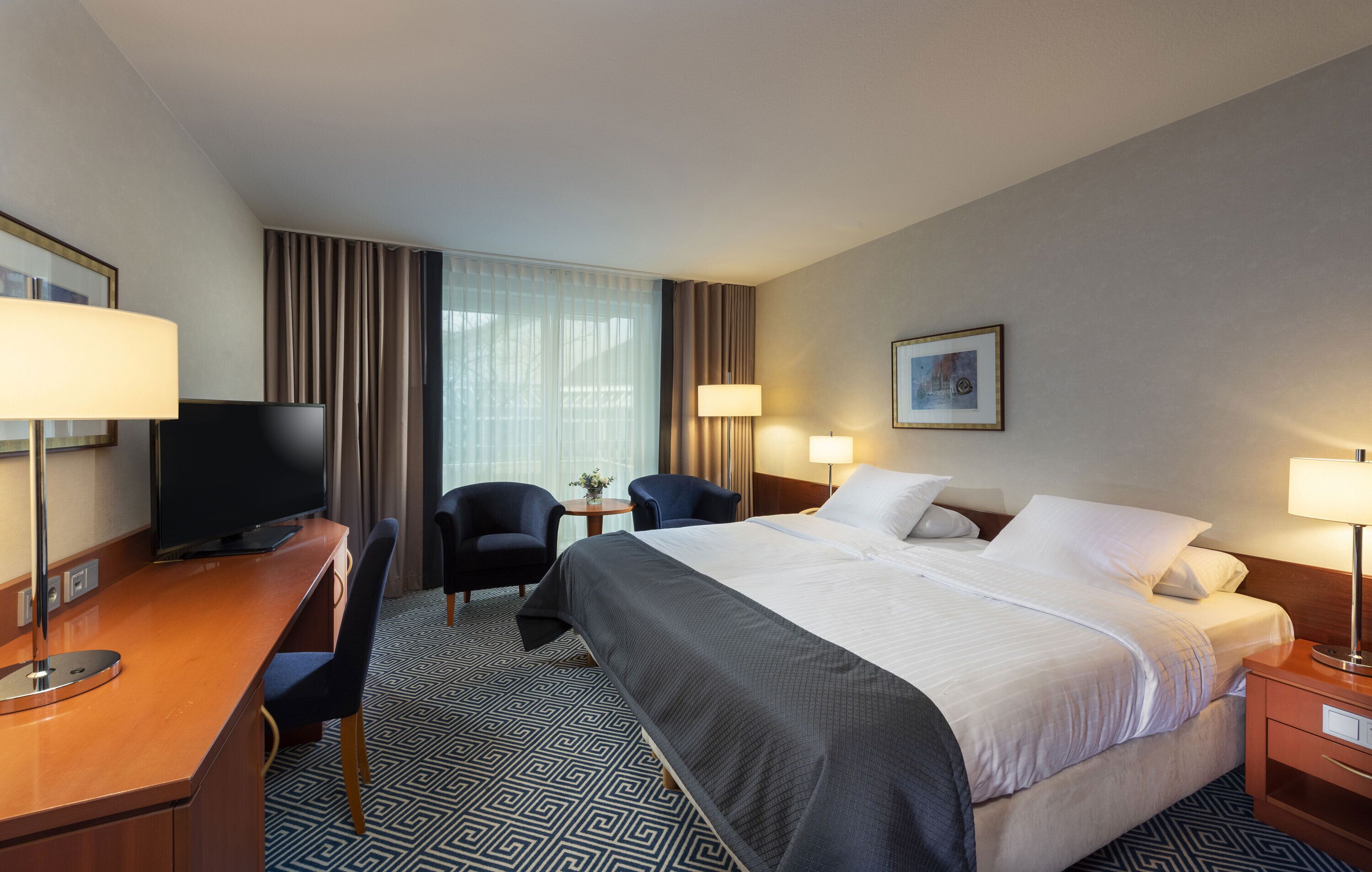 Luxe beddengoed, een kluis op de kamer, geluiddichte muren