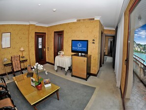 Draps italiens Frette, literie de qualité supérieure, minibar