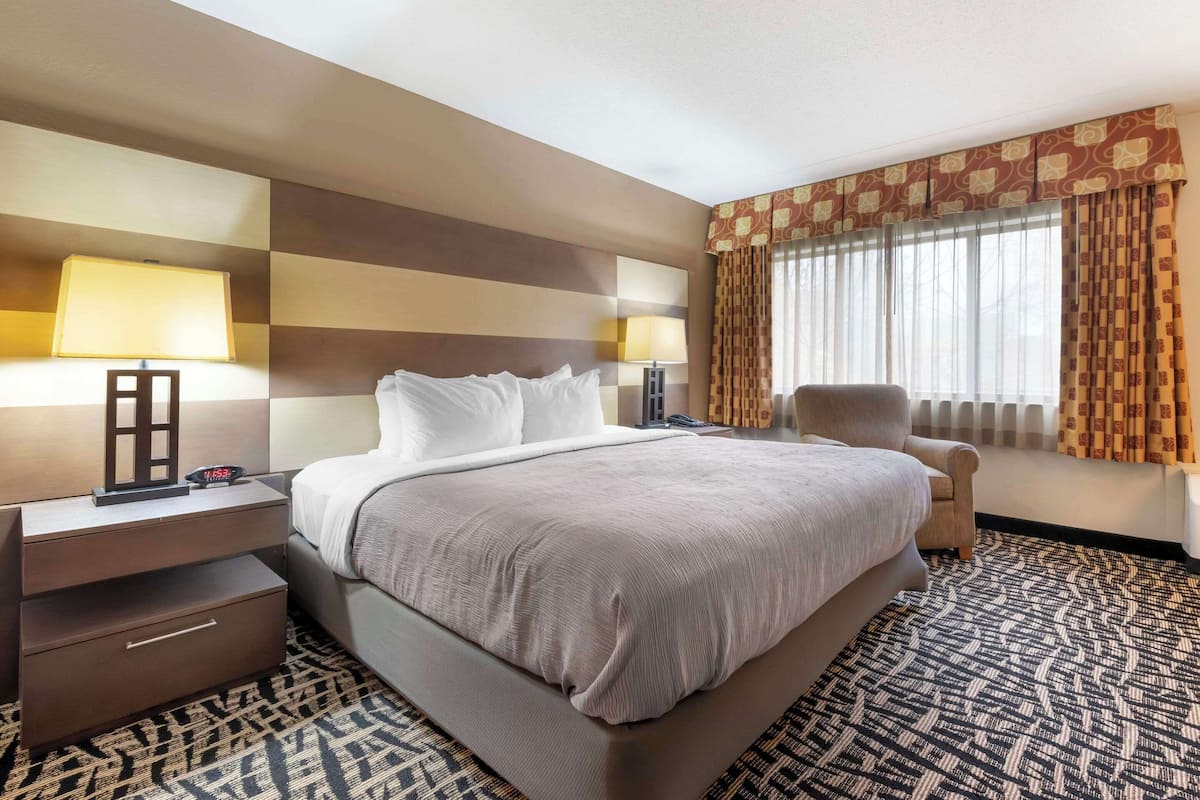 Suite, 1 King Bed with Sofa bed, Accessible, Non Smoking | 1 bedroom, down comforters, desk, laptop workspace
