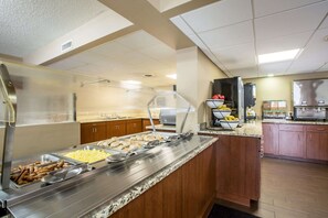 Free daily buffet breakfast
