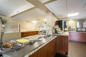 Free daily buffet breakfast