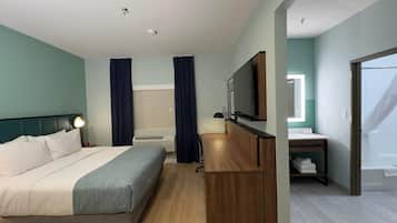 Blackout curtains, iron/ironing board, cots/infant beds, free WiFi