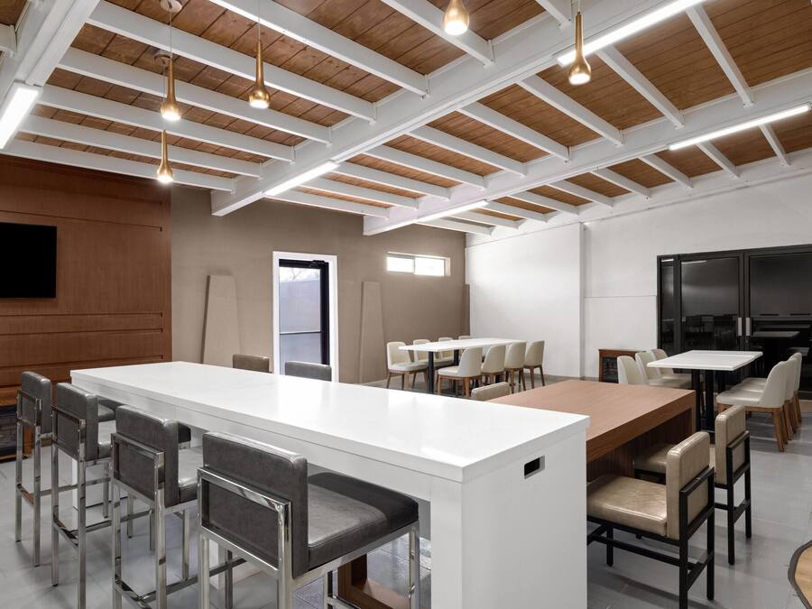 Free daily self-service breakfast