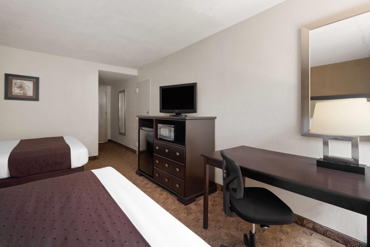 Room, 2 Queen Beds, Non Smoking | Premium bedding, pillowtop beds, desk, blackout drapes