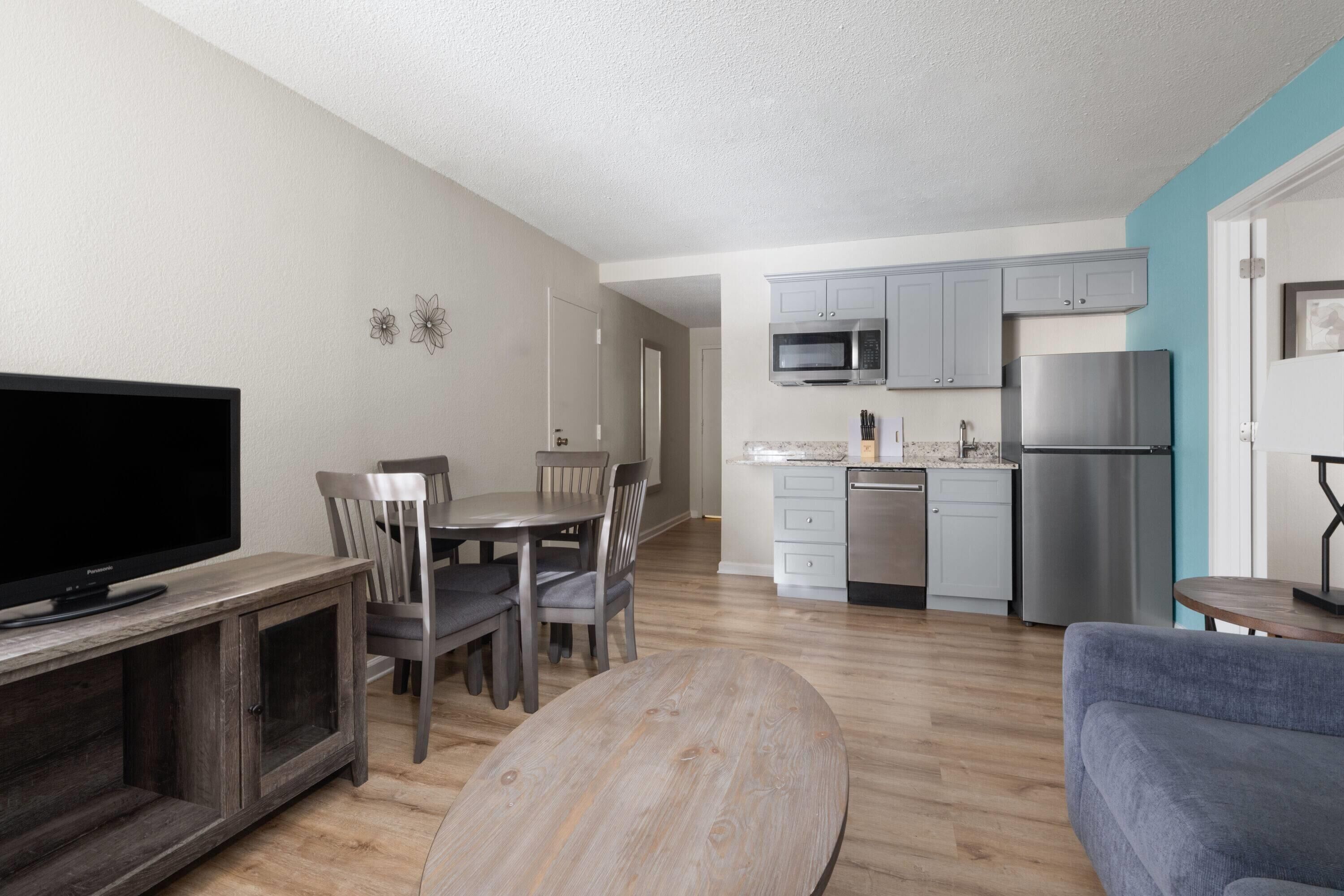 Suite, 2 Queen Beds, Non Smoking, Kitchen | Premium bedding, pillowtop beds, desk, blackout drapes
