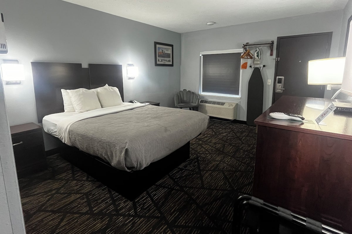 Standard Room, 1 Queen Bed, Non Smoking | Desk, iron/ironing board, free WiFi, bed sheets
