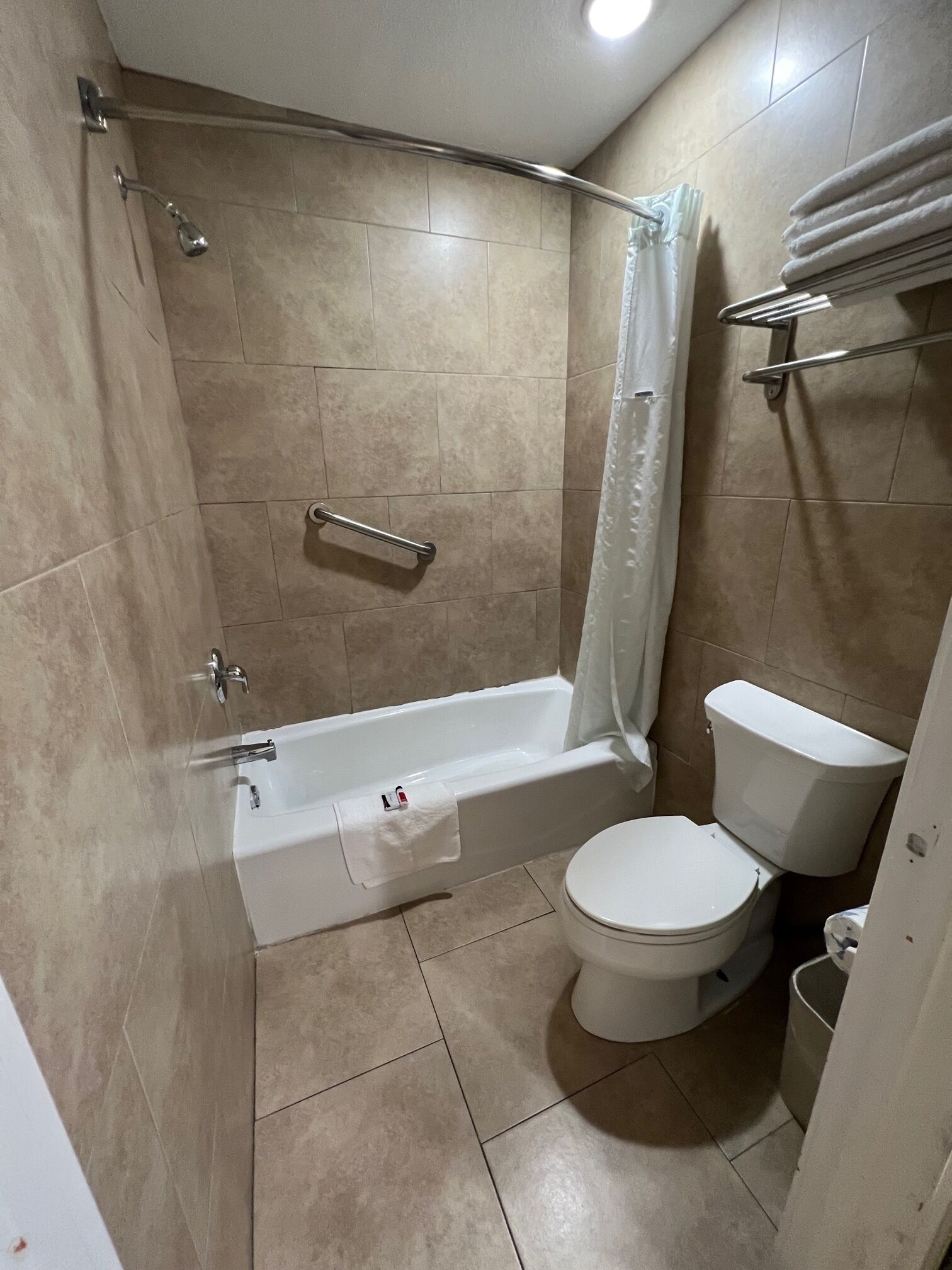 free toiletries, hair dryer, towels