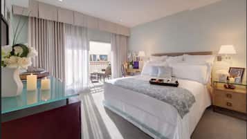 1 dormitorio, minibar (con algunos artículos gratuitos), caja fuerte