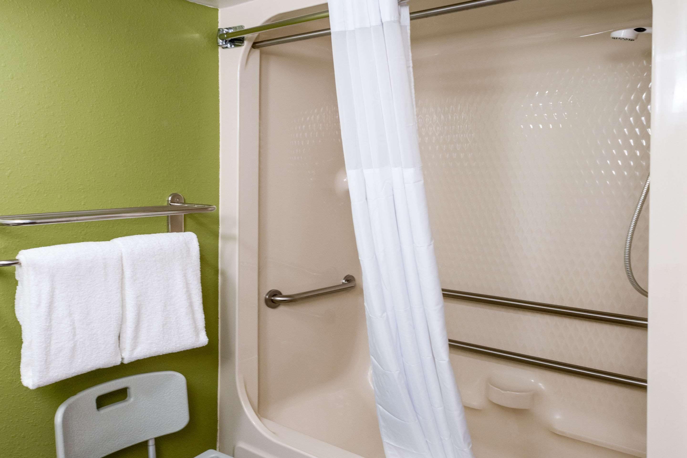 free toiletries, hair dryer, towels