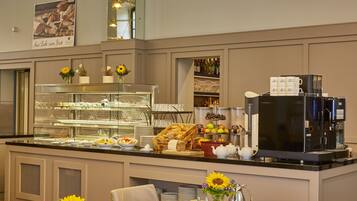 Daily buffet breakfast (EUR 21 per person)