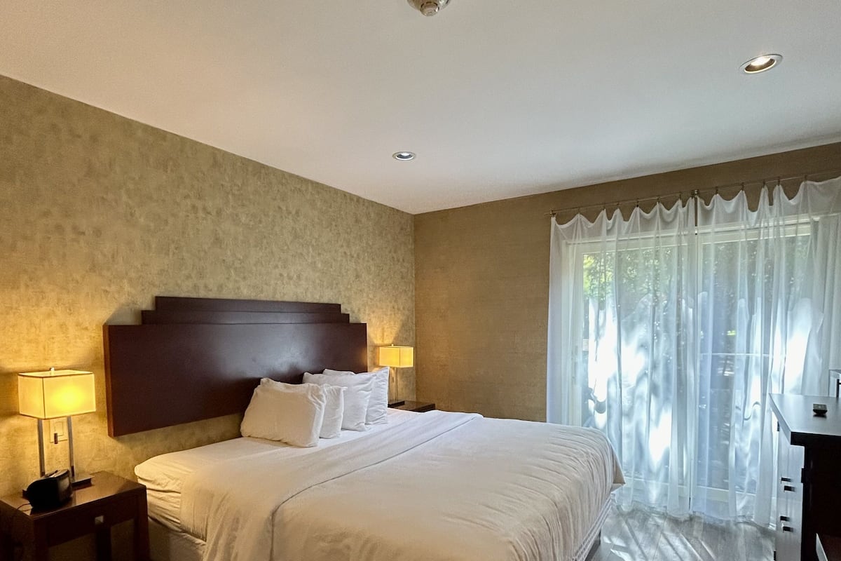 Accessible King Room - Courtyard View, Bath Tub | 1 bedroom, Egyptian cotton sheets, premium bedding, down comforters