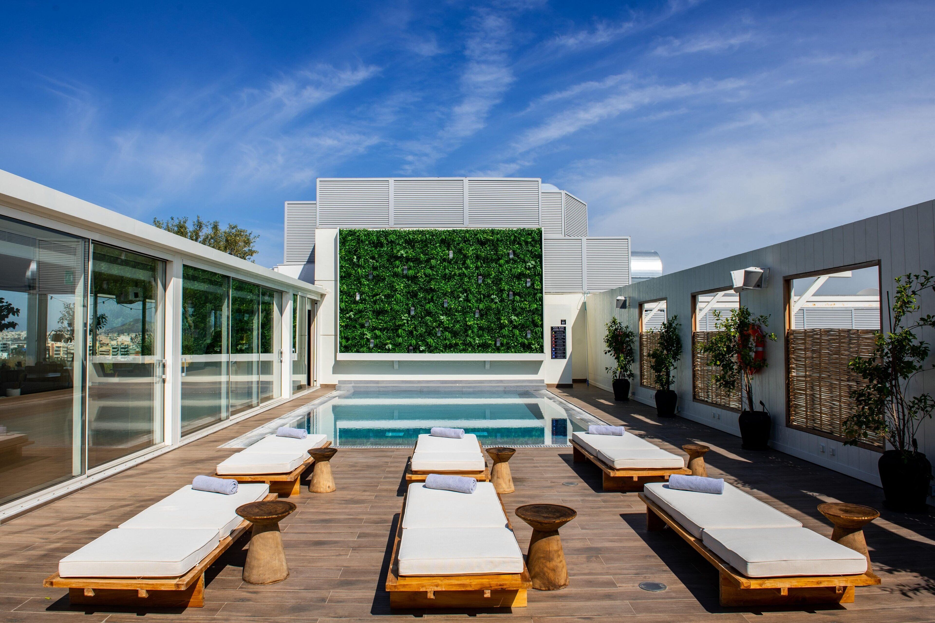 Seasonal outdoor pool, open 10:00 AM to 6:30 PM, lifeguards on site