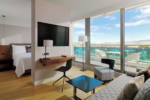 Suite Junior, 1 très grand lit et 1 canapé-lit, vue ville