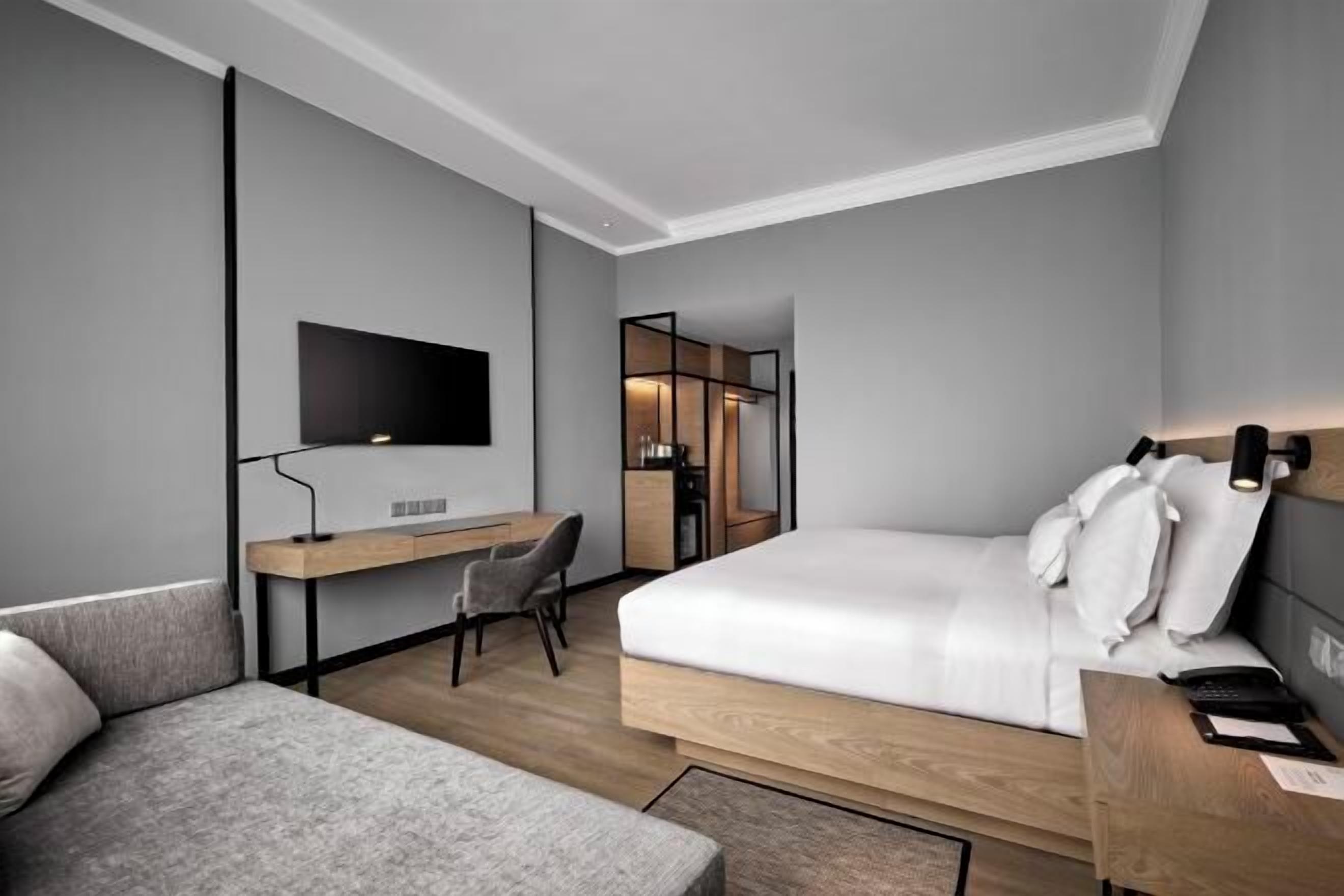 In-room safe, desk, blackout curtains, soundproofing