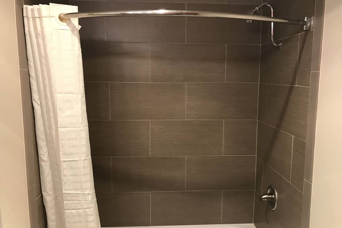 free toiletries, hair dryer, towels