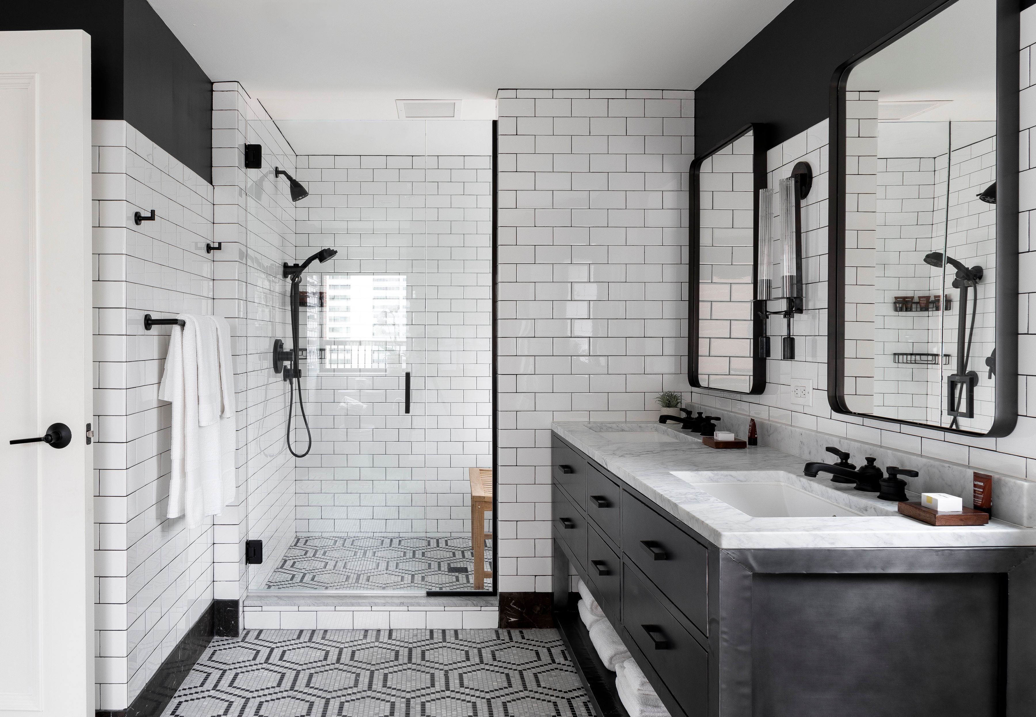 room (the residence) | bathroom | shower, rainfall showerhead, designer toiletries, hair dryer