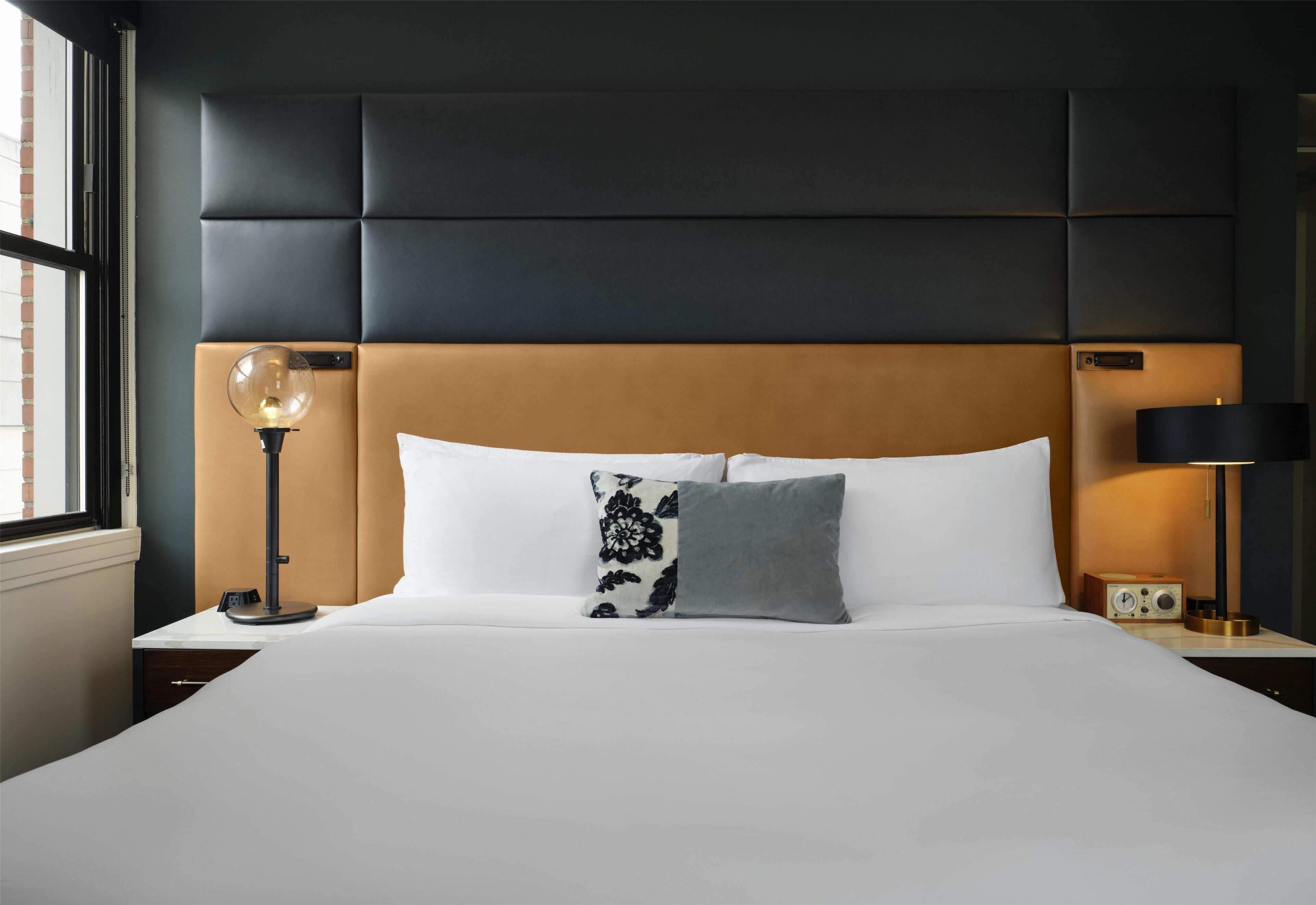 Egyptian cotton sheets, premium bedding, down duvets, pillow-top beds