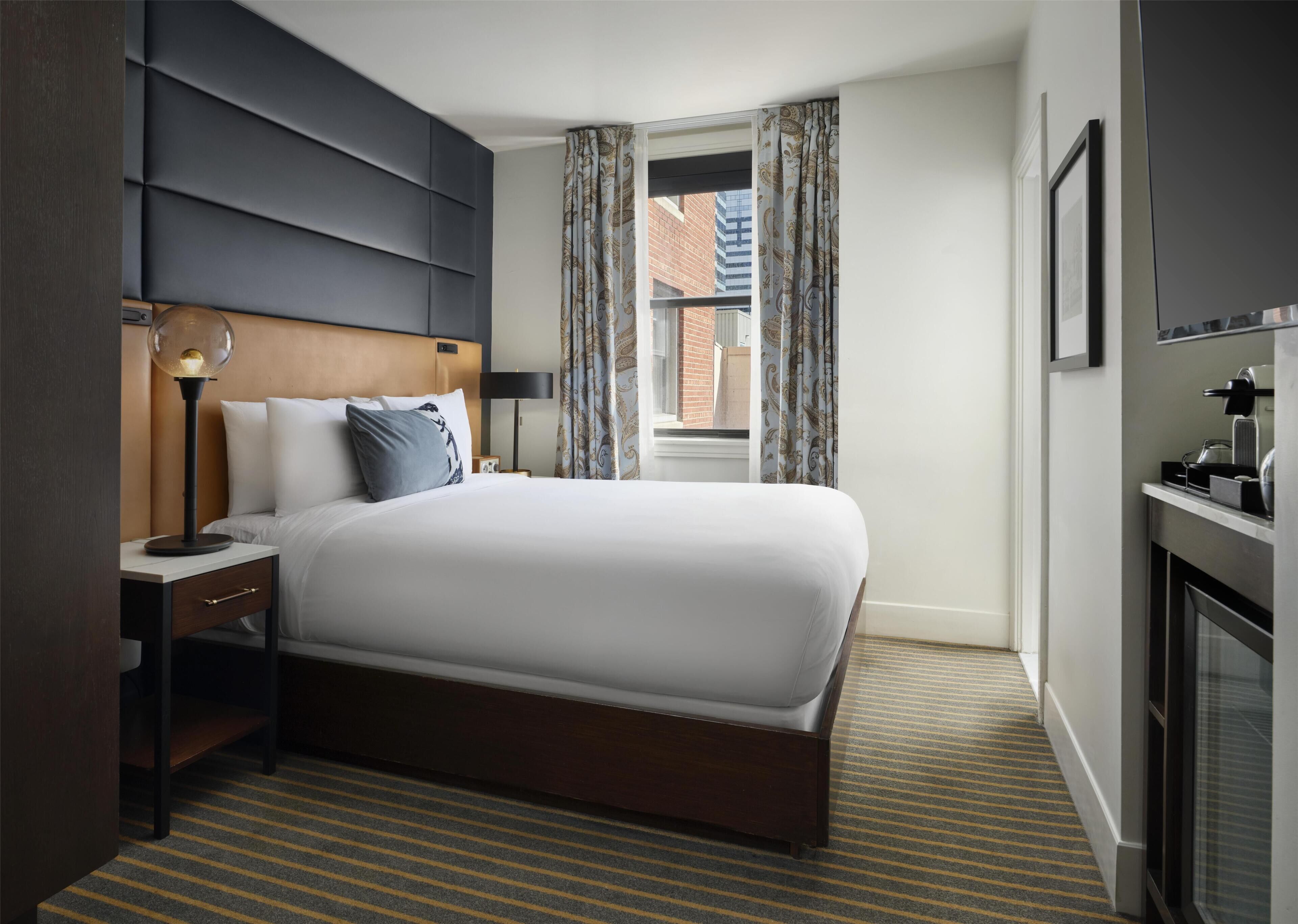 Egyptian cotton sheets, premium bedding, down duvets, pillow-top beds