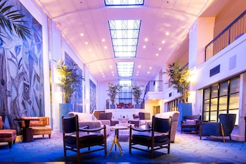 Hotel entrance and lobby at Hotel Theodore Seattle Downtown, Tapestry by Hilton